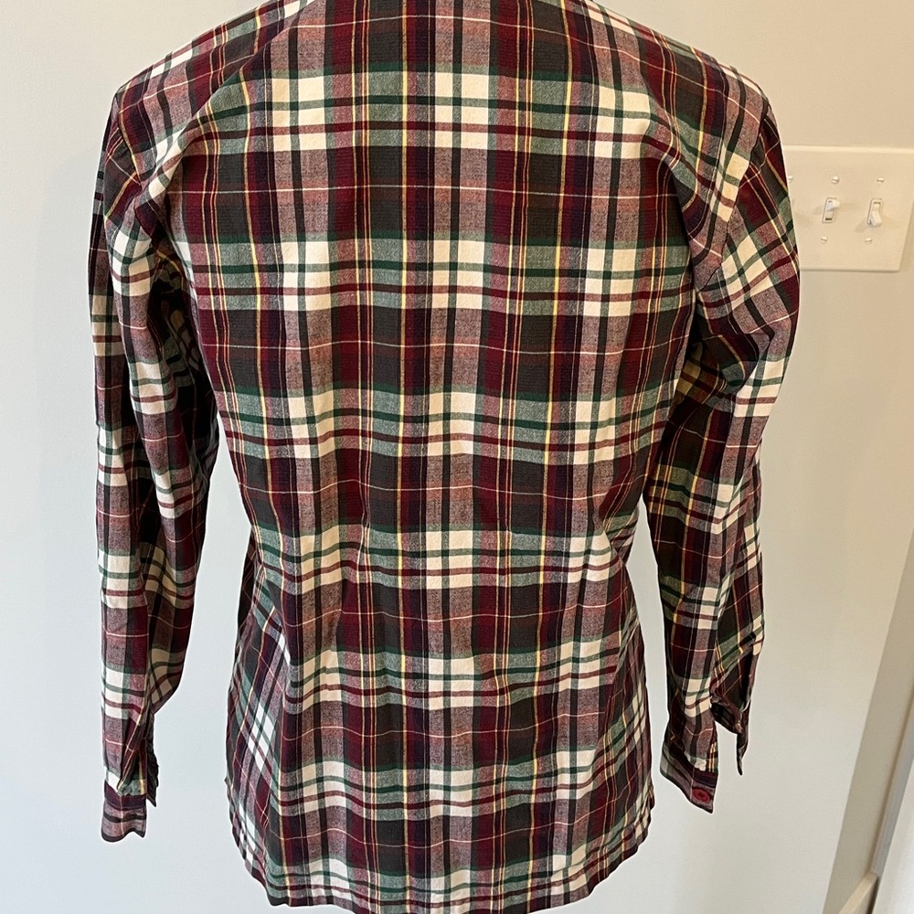Plaid Button-Up Shirt westbound embroidered - Picture 8 of 8